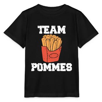 French fries crew fries team fries - Stanley/Stella MINI CREATOR Kids’ T-Shirt - black - Front - Mikhail (115cm)