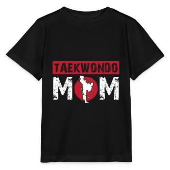 Tae Kwon Do Mom black belt martial arts - Stanley/Stella MINI CREATOR Kids’ T-Shirt - black - Front - Mikhail (115cm)