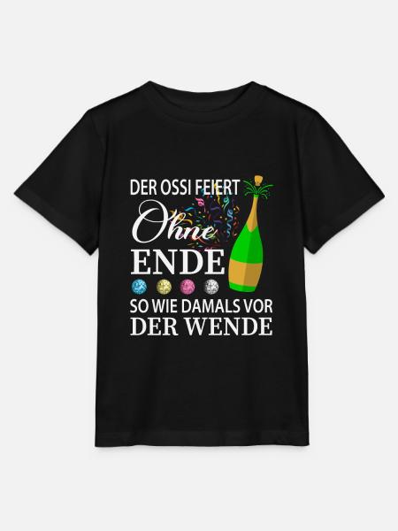 DDR Ossi Spruch - Stanley/Stella Kinder T-Shirt MINI CREATOR  - Schwarz