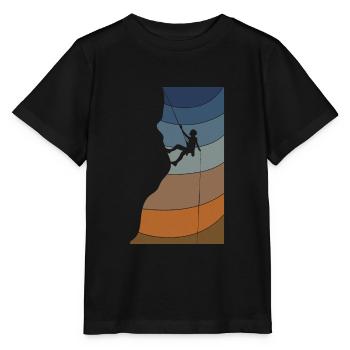 Grimpeur d'escalade - T-shirt bio MINI CREATOR Stanley/Stella Enfant - noir - Devant - Mikhail (115cm)