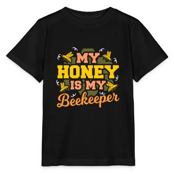 Apiculteurs apiculteurs - T-shirt bio MINI CREATOR Stanley/Stella Enfant - noir - Devant - Mikhail (115cm)