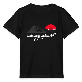 Schwarzwaldmädel Bollenhut Tracht Schwarzwald - Stanley/Stella Kinder T-Shirt MINI CREATOR  - Schwarz - Vorne - Mikhail (115cm)