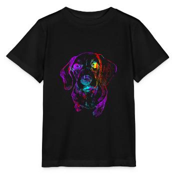 Dackel Hunderasse - Stanley/Stella Kinder T-Shirt MINI CREATOR  - Schwarz - Vorne - Mikhail (115cm)