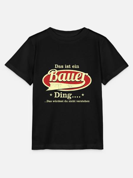 Das ist ein Bauer Ding - Stanley/Stella Kinder T-Shirt MINI CREATOR - Schwarz