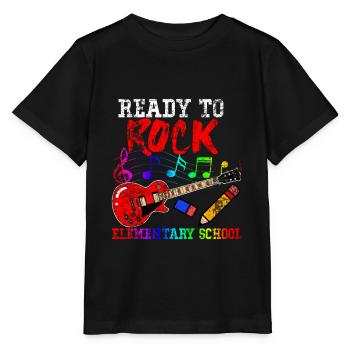 Guitare Rock - T-shirt bio MINI CREATOR Stanley/Stella Enfant - noir - Devant - Mikhail (115cm)