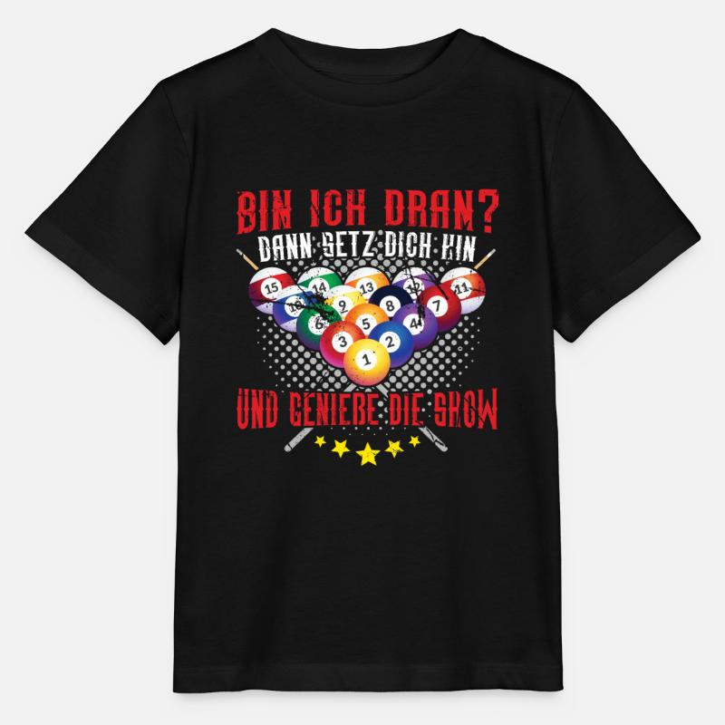 Billard - T-shirt bio MINI CREATOR Stanley/Stella Enfant - noir