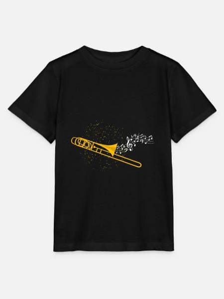 Trombone - T-shirt bio MINI CREATOR Stanley/Stella Enfant - noir