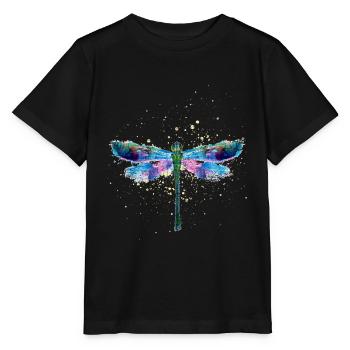 Libelle - Stanley/Stella Kinder T-Shirt MINI CREATOR  - Schwarz - Vorne - Mikhail (115cm)