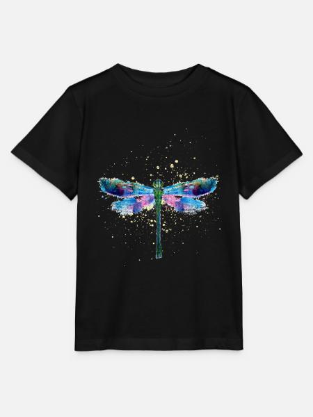 Libelle - Stanley/Stella Kinder T-Shirt MINI CREATOR  - Schwarz