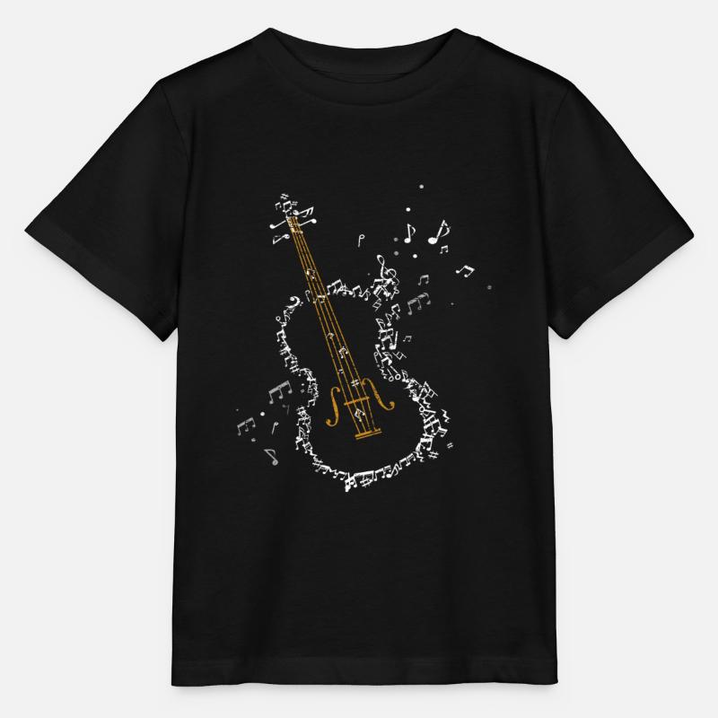 Violon violon - T-shirt bio MINI CREATOR Stanley/Stella Enfant - noir