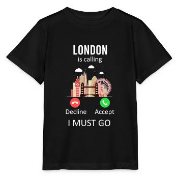 London - Stanley/Stella MINI CREATOR Kids’ T-Shirt - black - Front - Mikhail (115cm)