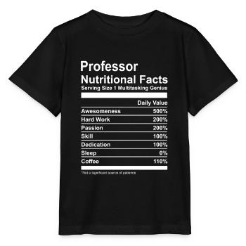 Pr Nutritional Facts T-Shirt - T-shirt bio MINI CREATOR Stanley/Stella Enfant - noir - Devant - Mikhail (115cm)