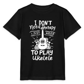 Ukulélé - T-shirt bio MINI CREATOR Stanley/Stella Enfant - noir - Devant - Mikhail (115cm)