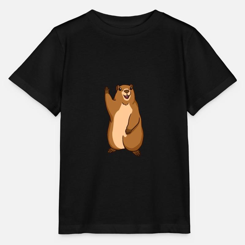 Cadeau de marmotte marmotte - T-shirt bio MINI CREATOR Stanley/Stella Enfant - noir