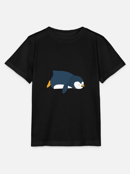 Pinguin - Stanley/Stella Kinder T-Shirt MINI CREATOR  - Schwarz