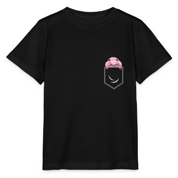 Blobfish In Pocket Funny Deep Sea Fish - Stanley/Stella MINI CREATOR Kids’ T-Shirt - black - Front - Mikhail (115cm)
