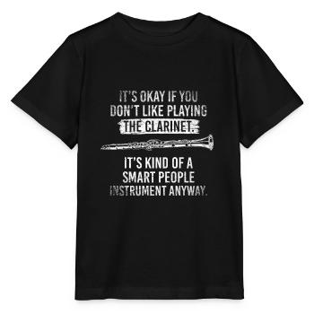 clarinet - Stanley/Stella MINI CREATOR Kids’ T-Shirt - black - Front - Mikhail (115cm)