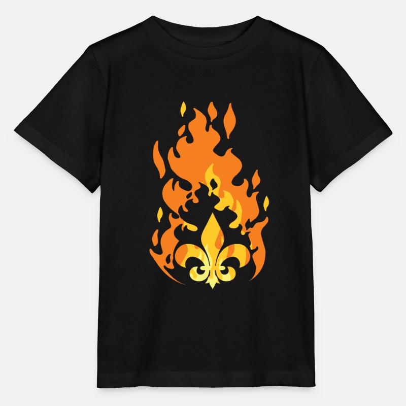 J'adore le feu scout - T-shirt bio MINI CREATOR Stanley/Stella Enfant - noir