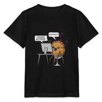 Cookies acceptés Cookies Gift - T-shirt bio MINI CREATOR Stanley/Stella Enfant - noir - Devant - Mikhail (115cm)