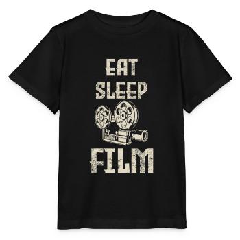 Film d'acteur caméraman - T-shirt bio MINI CREATOR Stanley/Stella Enfant - noir - Devant - Mikhail (115cm)