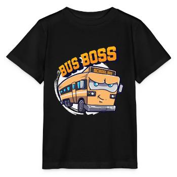Schulbus - Stanley/Stella Kinder T-Shirt MINI CREATOR  - Schwarz - Vorne - Mikhail (115cm)