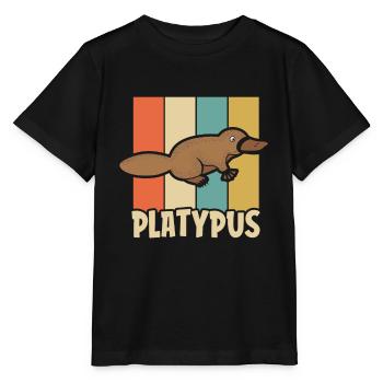 ornithorynque - T-shirt bio MINI CREATOR Stanley/Stella Enfant - noir - Devant - Mikhail (115cm)