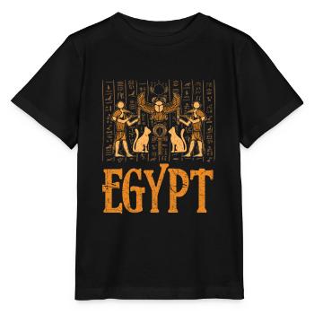 Ägypten Geschichte - Stanley/Stella Kinder T-Shirt MINI CREATOR  - Schwarz - Vorne - Mikhail (115cm)
