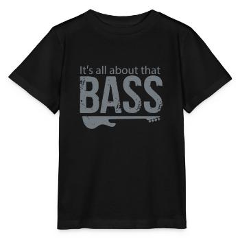 Bassist bass guitar - Stanley/Stella MINI CREATOR Kids’ T-Shirt - black - Front - Mikhail (115cm)