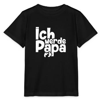 Ich werde Papa | Werdender Vater Werdende Eltern - Stanley/Stella Kinder T-Shirt MINI CREATOR  - Schwarz - Vorne - Mikhail (115cm)