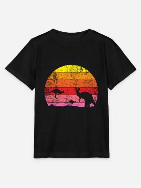 Retro Australien - Stanley/Stella Kinder T-Shirt MINI CREATOR - Schwarz