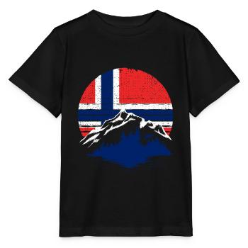 Norwegen Skandinavien Geschenk - Stanley/Stella Kinder T-Shirt MINI CREATOR  - Schwarz - Vorne - Mikhail (115cm)