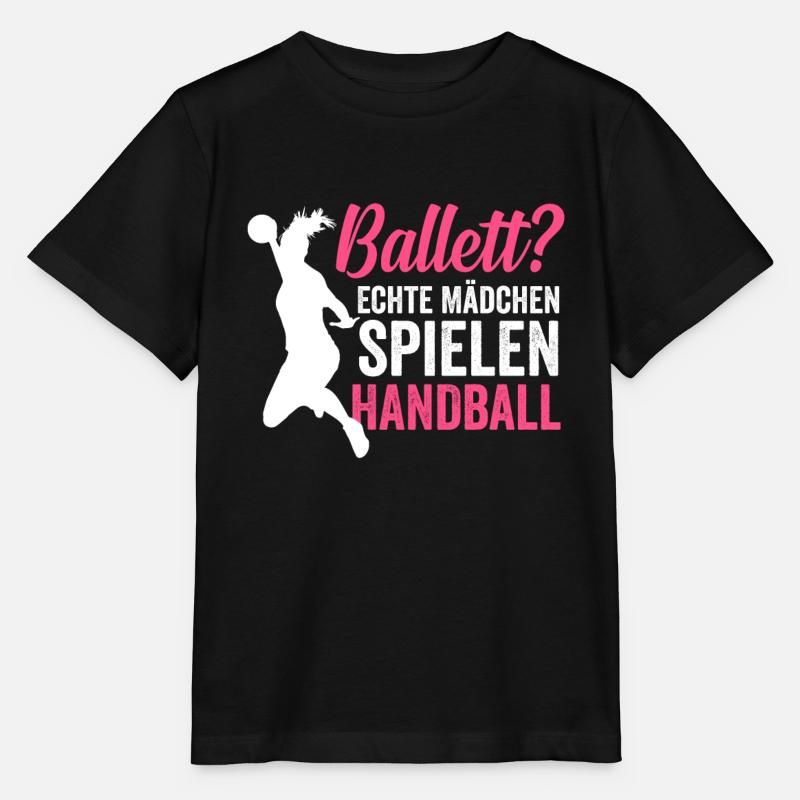 Handball Handballerin - Stanley/Stella Kinder T-Shirt MINI CREATOR  - Schwarz