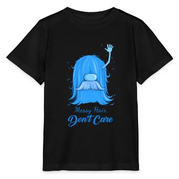 Messy Hair Don't Care Hair - Stanley/Stella MINI CREATOR Kids’ T-Shirt - black - Front - Mikhail (115cm)