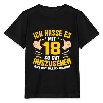 18. Geburtstag - Stanley/Stella Kinder T-Shirt MINI CREATOR  - Schwarz - Vorne - Mikhail (115cm)