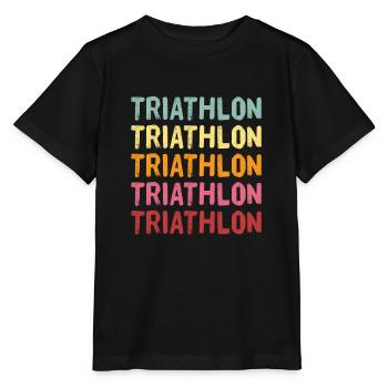 Triathlon - Stanley/Stella Kinder T-Shirt MINI CREATOR  - Schwarz - Vorne - Mikhail (115cm)