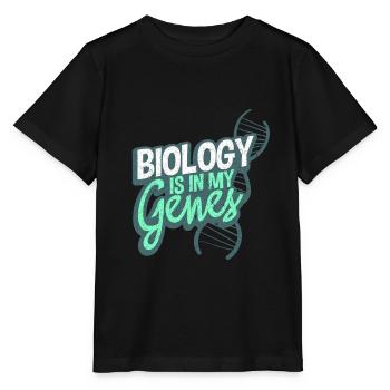 biology - Stanley/Stella MINI CREATOR Kids’ T-Shirt - black - Front - Mikhail (115cm)