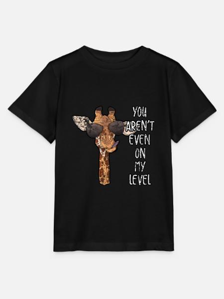 Giraffen - Stanley/Stella Kinder T-Shirt MINI CREATOR  - Schwarz