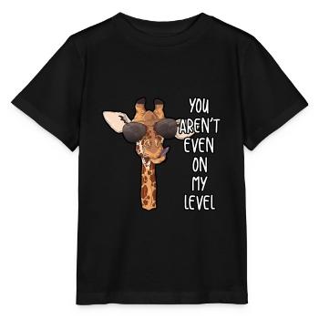Giraffe animal animals - Stanley/Stella MINI CREATOR Kids’ T-Shirt - black - Front - Mikhail (115cm)