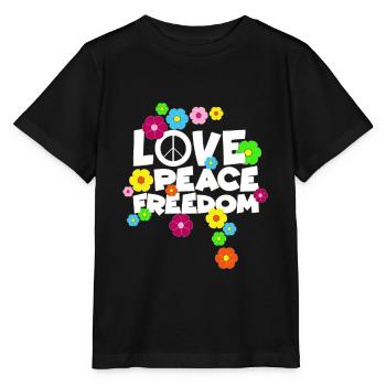 Love Peace Freedom Hippie Schlager Alternative - T-shirt bio MINI CREATOR Stanley/Stella Enfant - noir - Devant - Mikhail (115cm)