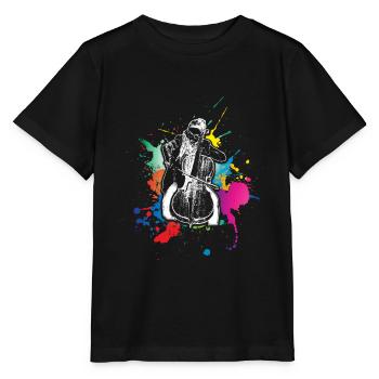 cello - Stanley/Stella MINI CREATOR Kids’ T-Shirt - black - Front - Mikhail (115cm)