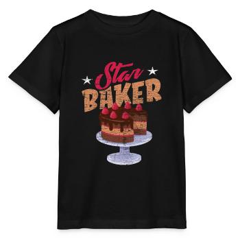 Backen Bäcker - Stanley/Stella Kinder T-Shirt MINI CREATOR  - Schwarz - Vorne - Mikhail (115cm)