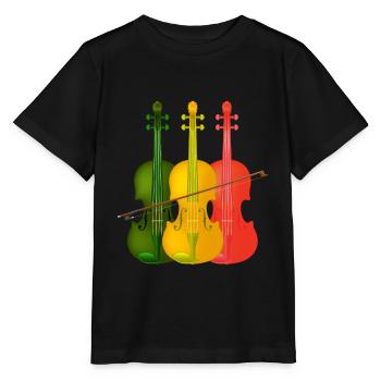 Violoncelle violoncelle - T-shirt bio MINI CREATOR Stanley/Stella Enfant - noir - Devant - Mikhail (115cm)