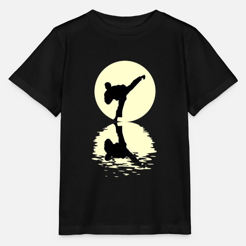 Taekwondo Moon - T-shirt bio MINI CREATOR Stanley/Stella Enfant - noir