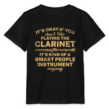 Clarinet music orchestra - Stanley/Stella MINI CREATOR Kids’ T-Shirt - black - Front - Mikhail (115cm)
