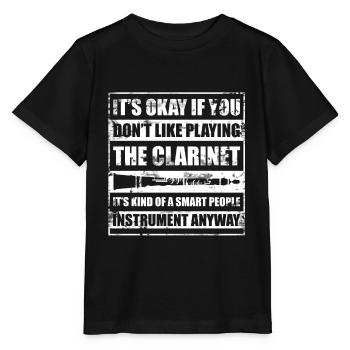 clarinet - Stanley/Stella MINI CREATOR Kids’ T-Shirt - black - Front - Mikhail (115cm)