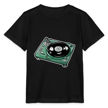 Vinyl Record - Stanley/Stella MINI CREATOR Kids’ T-Shirt - black - Front - Mikhail (115cm)