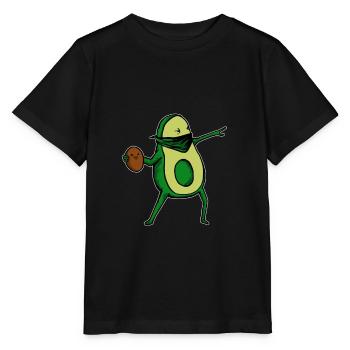 Avocado Bansky Kern Geschenk - Stanley/Stella Kinder T-Shirt MINI CREATOR  - Schwarz - Vorne - Mikhail (115cm)