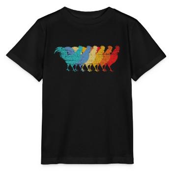 Poulets au poulet - T-shirt bio MINI CREATOR Stanley/Stella Enfant - noir - Devant - Mikhail (115cm)