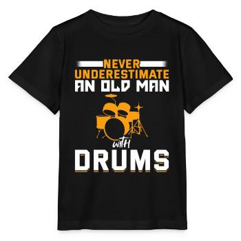 Tambours vieil homme - T-shirt bio MINI CREATOR Stanley/Stella Enfant - noir - Devant - Mikhail (115cm)