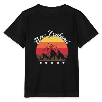 Neuseeland Neuseeländer - Stanley/Stella Kinder T-Shirt MINI CREATOR  - Schwarz - Vorne - Mikhail (115cm)